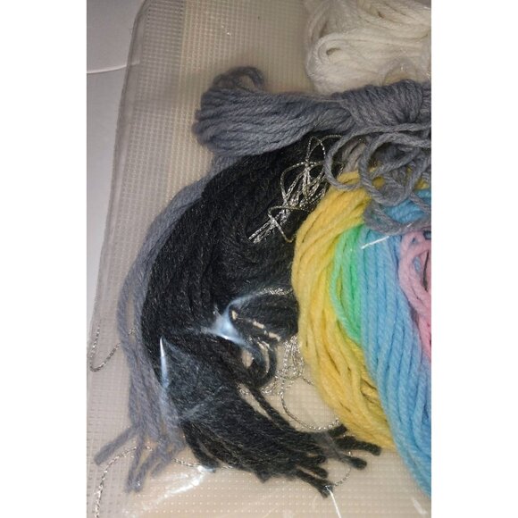 Mary Maxim Needlepoint Christmas Ornaments Kit #027155 Unicorn & #027156 Rocking - Picture 3 of 9